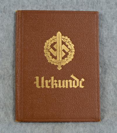 German Urkunde Sports Badge Award Document