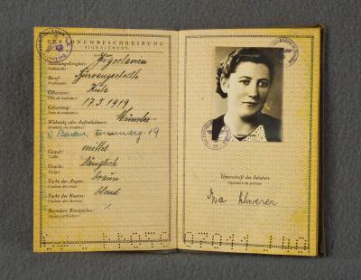 WWII German Fremdenpass Foreign Passport