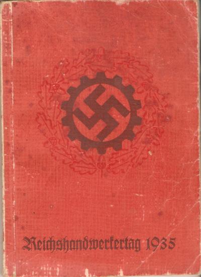 German DAF Reichshandwertertag Booklet 1935