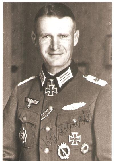  Heinz Sundmacher Knights Cross Signed Photo