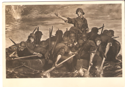 WWII era Postcard Patriotic German Army Padua