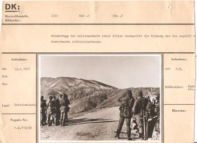 WWII German Press Photo SS in Greece