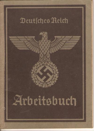 WWII German Arbeitsbuch