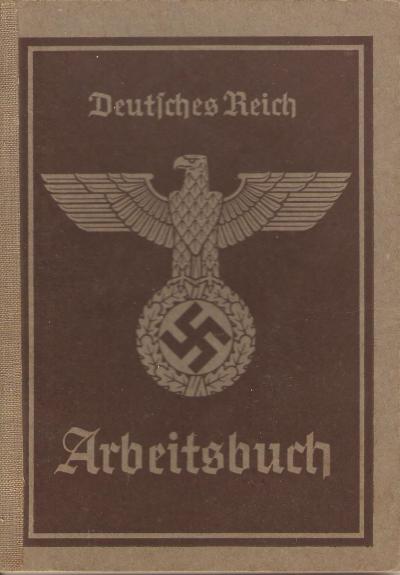 WWII German Arbeitsbuch