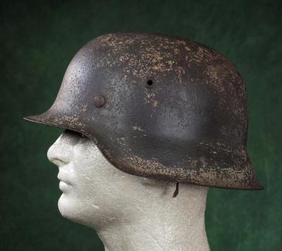 German M42 Heer Snow Camo Helmet