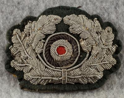 WWII Army Bullion Visor Cap Cockade