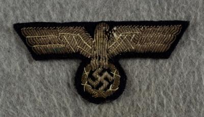 WWII German Bullion Visor Cap Eagle