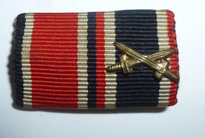 WWII German Iron Cross KVK Ribbon Bar