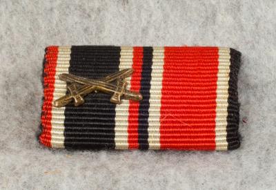 WWII German Iron Cross KVK Ribbon Bar