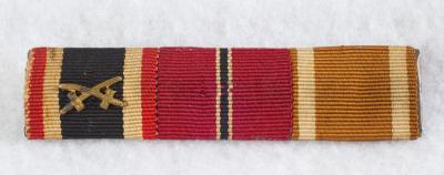 WWII German Iron Cross 3 Place Ribbon Bar