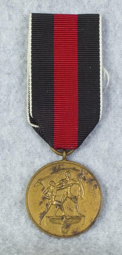 Czech Anschluss Medal Sudetenland