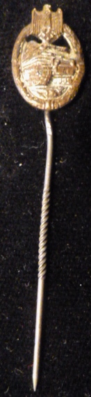 WWII Panzer Assault Badge Stick Pin