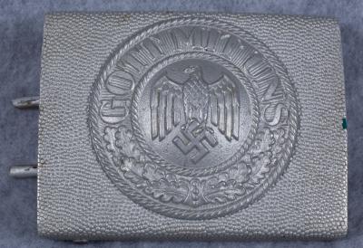 German Army Belt Buckle Left Facing Eagle