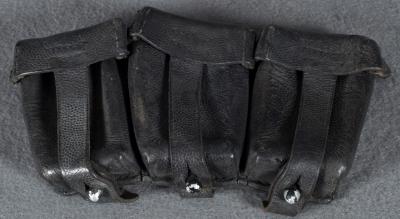WWII German K98 Three Pocket Ammo Pouch
