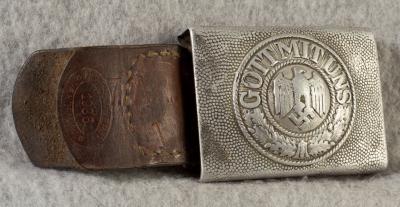 WWII German Army Belt Buckle Unit Marked