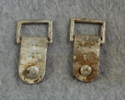 WWII German Helmet Liner Chinstrap Buckles