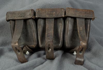 WWII German K98 Three Pocket Ammo Pouch 1936