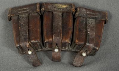 WWII German K98 Three Pocket Ammo Pouch 1940