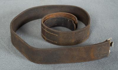 WWII German Combat Leather Equipment Belt