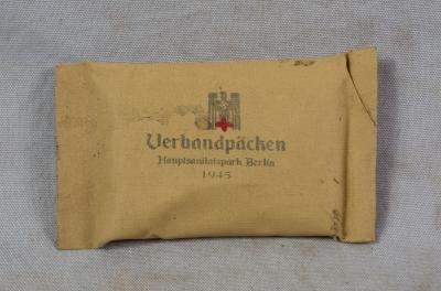 WWII German Red Cross Field Dressing Bandage 1945