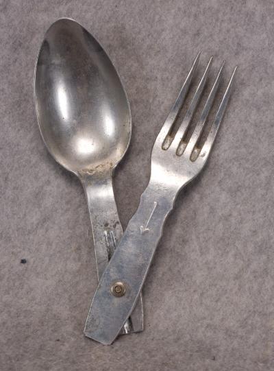 WWII German Folding Mess Fork Spoon