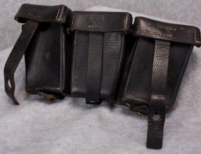 WWII German K98 Three Pocket Ammo Pouch