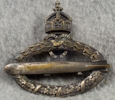 WWI Prussian Airship Zeppelin Honour Badge