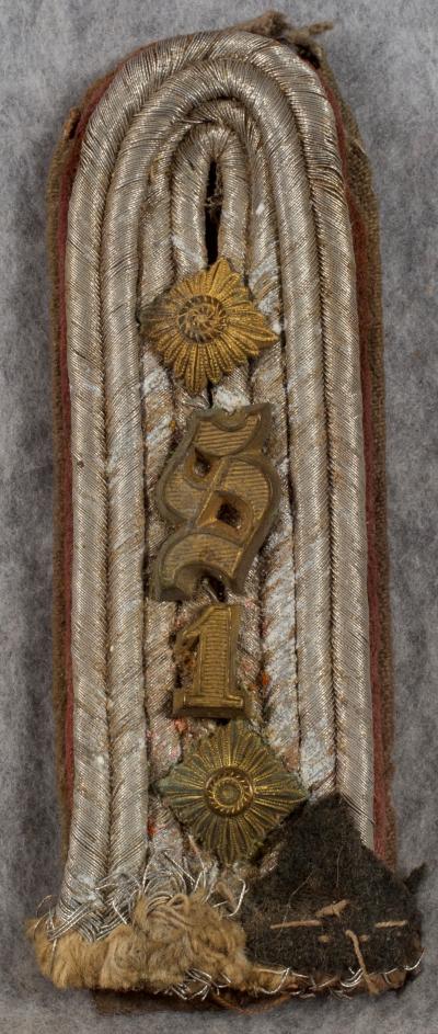 Reserve Panzer Officer School Shoulder Board 