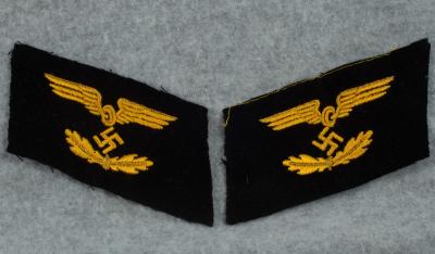 German Reichsbahn Railway Worker Collar Tabs 