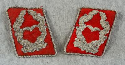 WWII Luftwaffe Flak Artillery Major Collar Tab Set