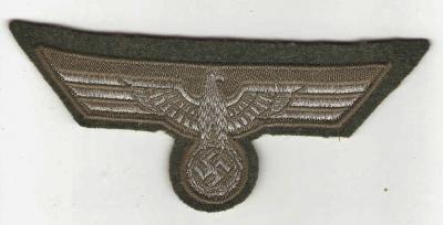 WWII German Army Flat Wire Breast Eagle