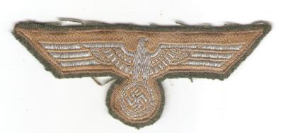 WWII Patch German Army Breast Eagle