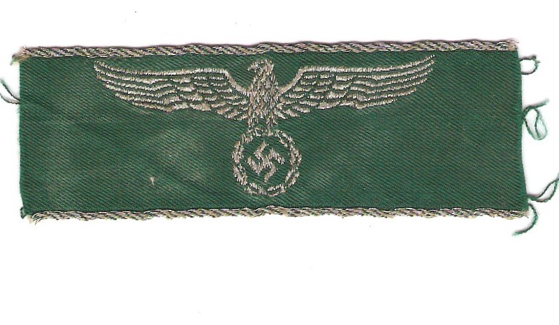 German Zollgrenzschutz Land Customs Cuff Title