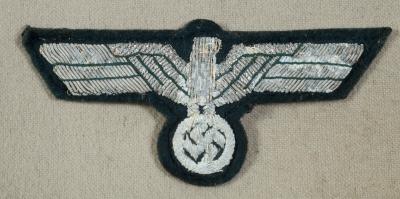 German Army Officer Bullion Breast Eagle