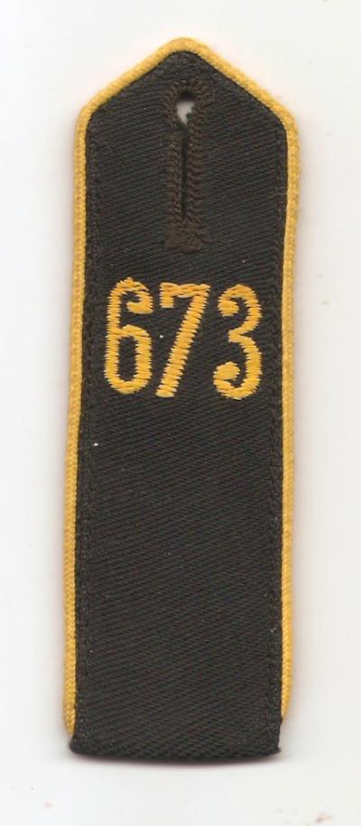 Hitler Youth Marine Bann 673 HJ Shoulder Board