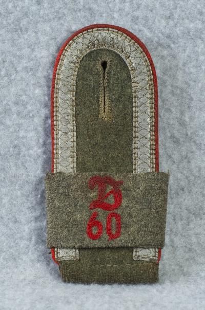 German Shoulder Board 60th Artillery Observation