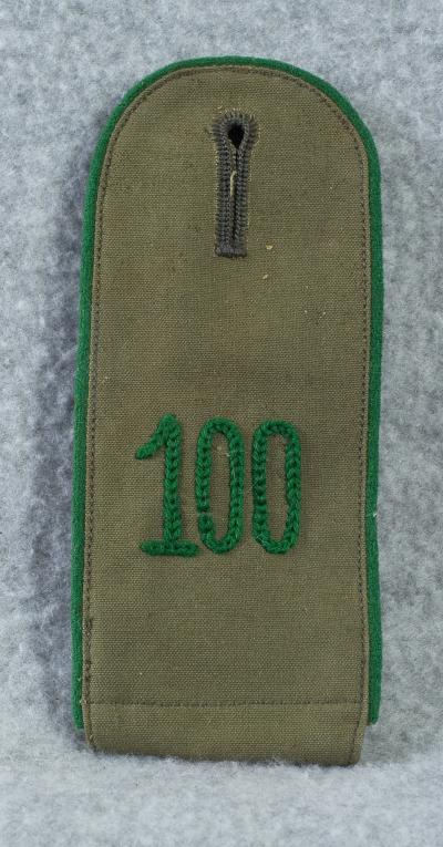 WWII German Shoulder Board 100th Gebirgsjager Reg