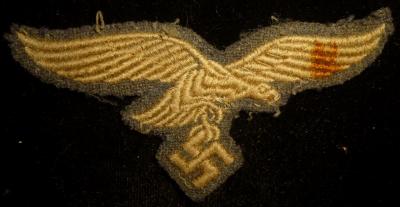 WWII Patch German Luftwaffe Breast Eagle