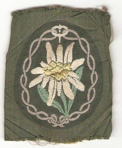 WWII German Edelweiss Patch