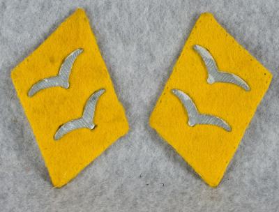 Luftwaffe Flight Gefreiter Collar Tabs