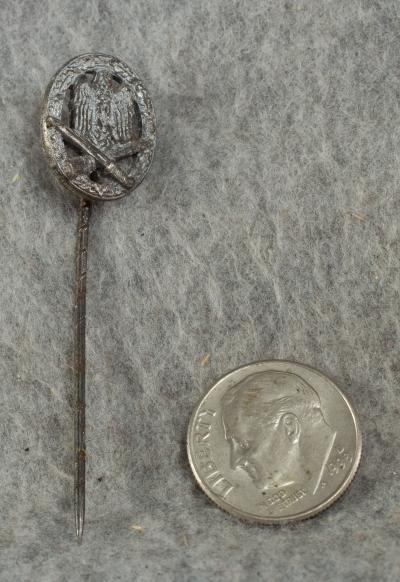 WWII German General Assault Badge Stick Pin