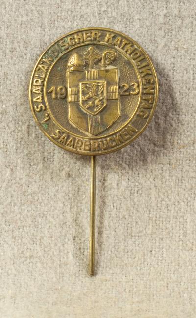 German Stick Pin Saarlandischer Katholikentag 1923