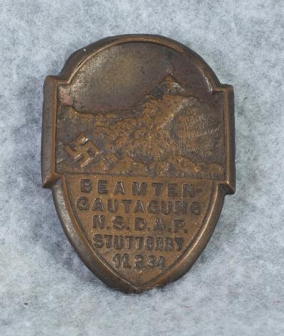 Beamten Gautagung NSDAP Stuttgart 1934 Tinnie
