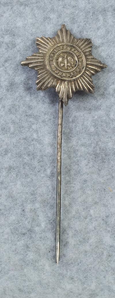 WWI Imperial Bornheim Kriegerverein Star Stick Pin