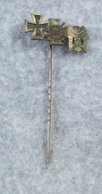 Iron Cross Silesian Uprisings Freikorps Stick Pin