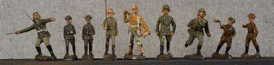 German Toy Soldiers Lot of 9