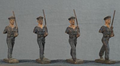 WWI German Marching Sailors Lionel Lot of 4