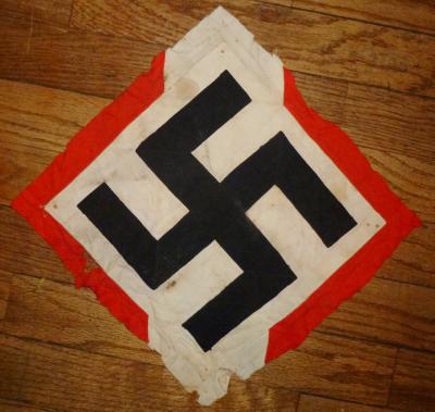 WWII German HJ Trumpet Banner Fragment 