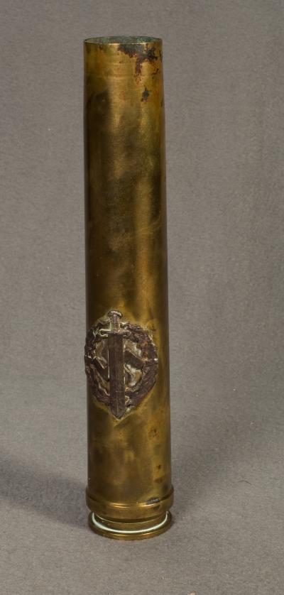 WWII German 37mm Flak Shell Trench Art