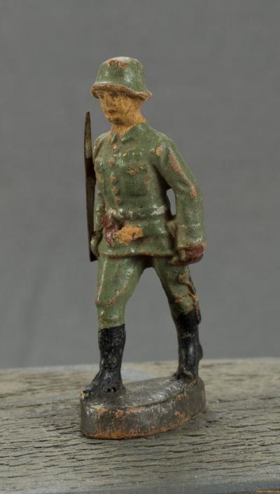 German Toy Marching Officer Soldier Elastolin